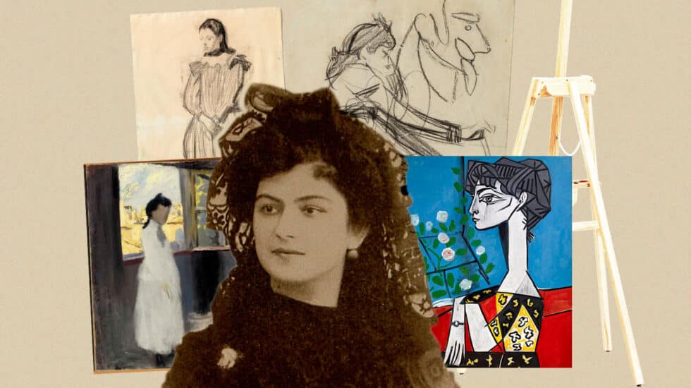 Collage de la hermana de Picasso Lola Ruiz Picasso