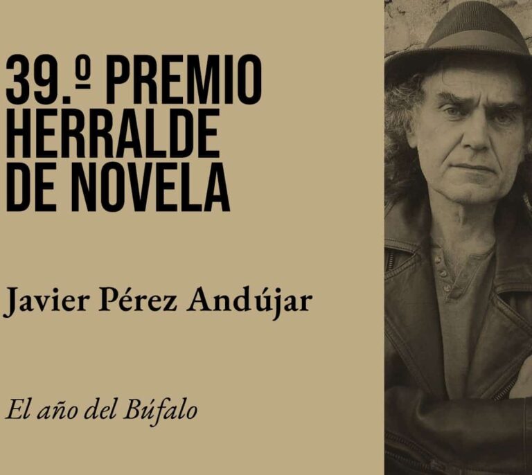 Javier Pérez Andújar gana el 39º Premio Herralde de Novela