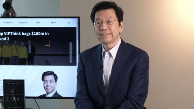 Kai-Fu Lee, durante su entrevista con El Independiente Kai-Fu Lee, durante su entrevista con El Independiente