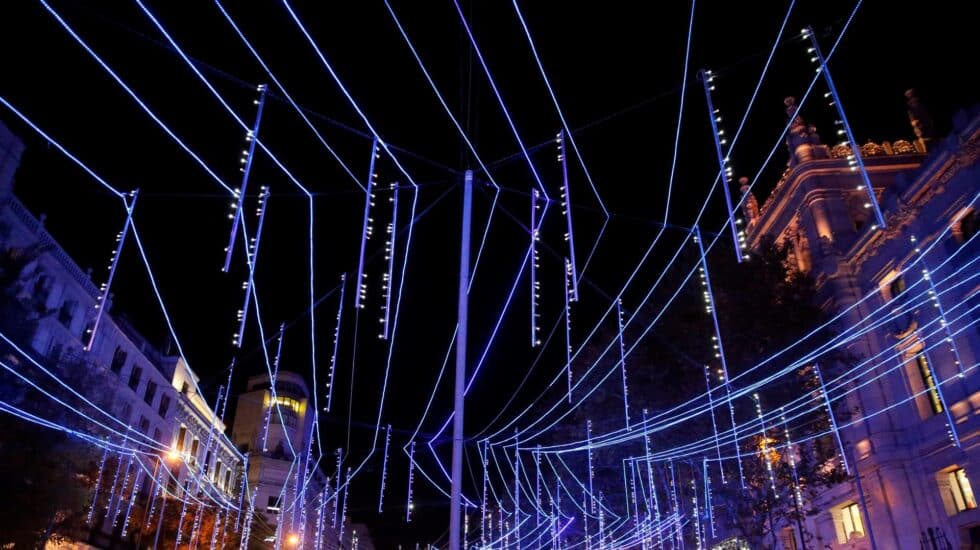 Luces de Navidad en Madrid.