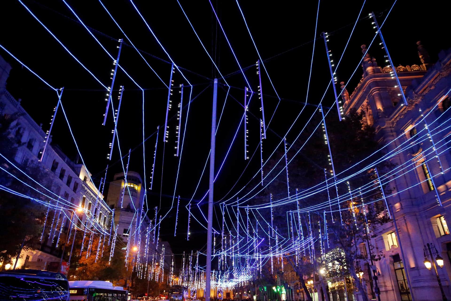 Luces de Navidad en Madrid.