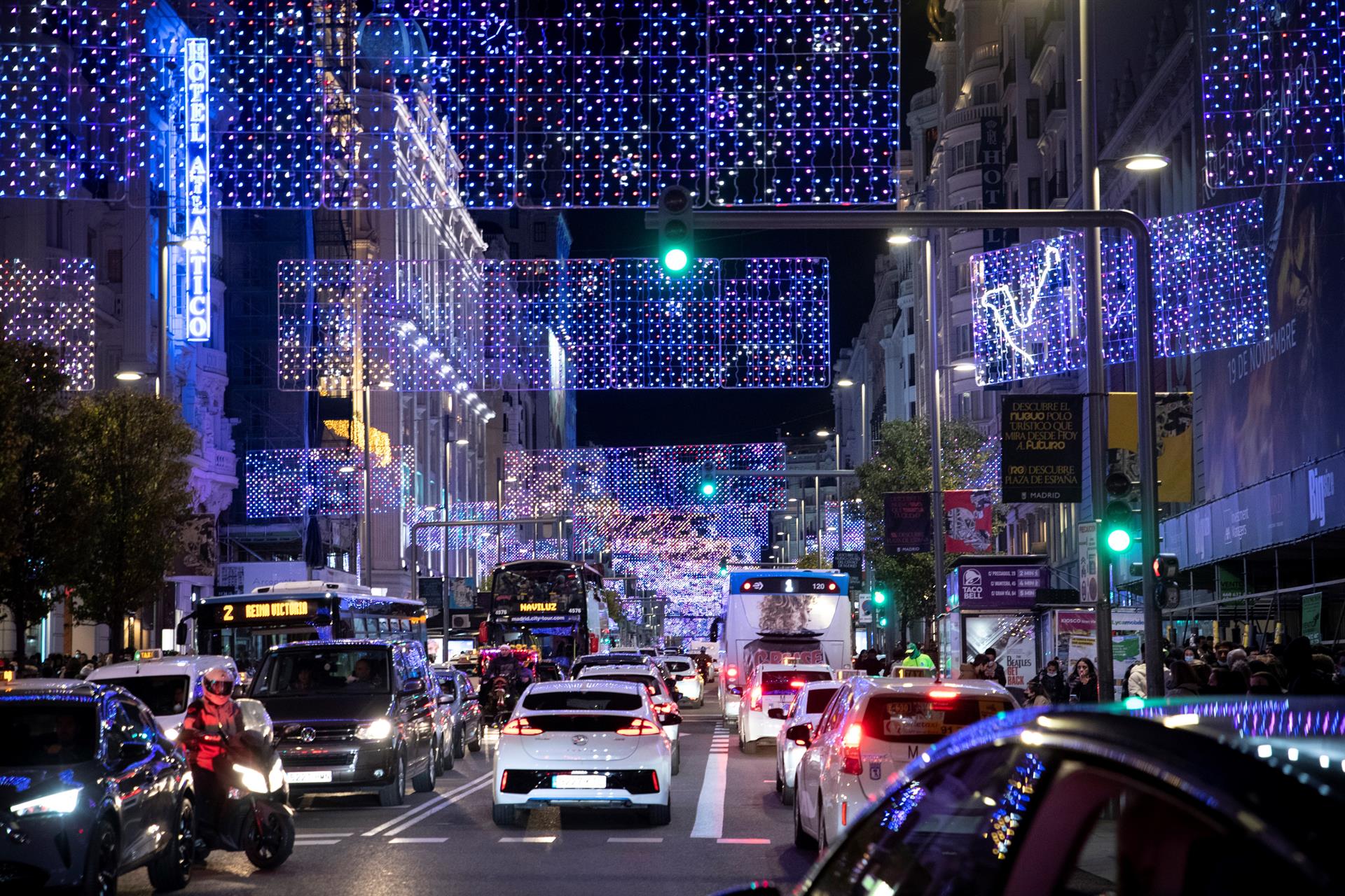 Iluminación navideña de la Gran Vía