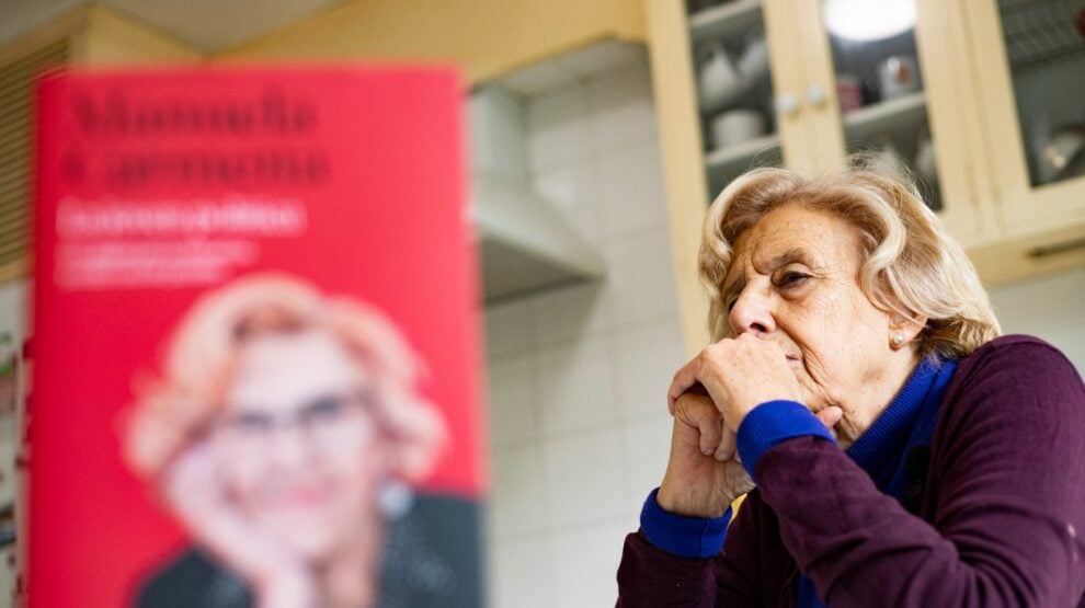 La ex alcaldesa de Madrid Manuela Carmena durante una entrevista con El Independiente