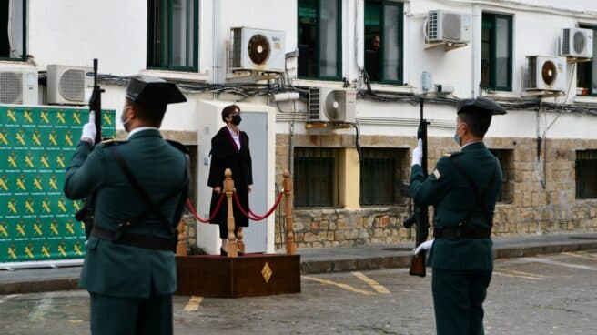 La directora general de la Guardia Civil, María Gámez, en una visita a Ceuta.