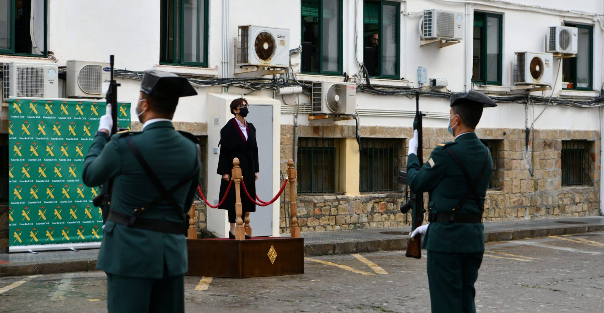 La directora general de la Guardia Civil, María Gámez, en una visita a Ceuta.
