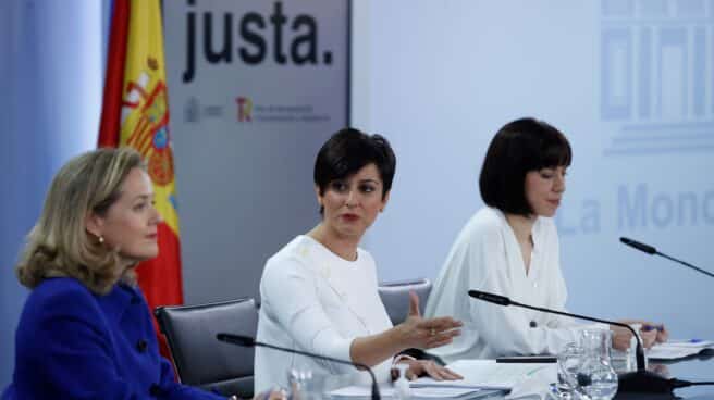 Nadia Calviño, Isabel Rodríguez y Diana Morant