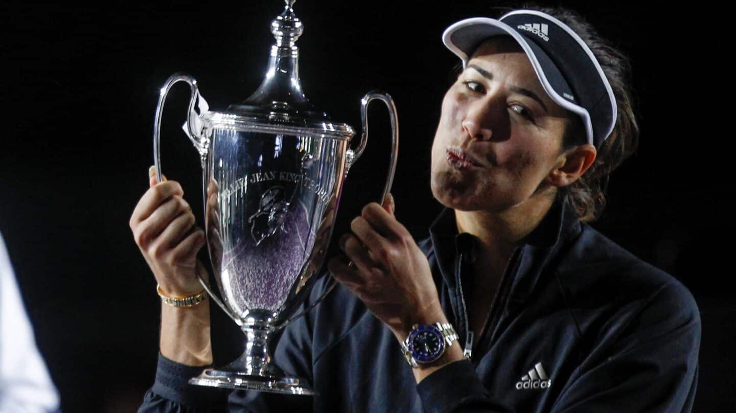 Garbiñe Muguruza, primera española que gana la Copa de Maestras