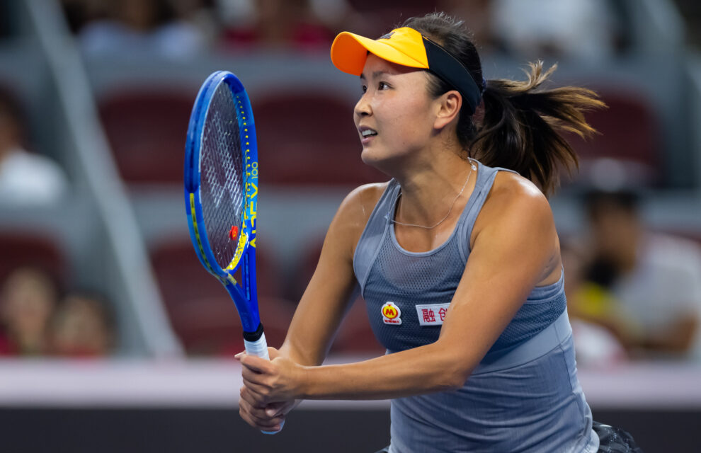 Peng Shuai en una imagen de archivo en el China Open 2019