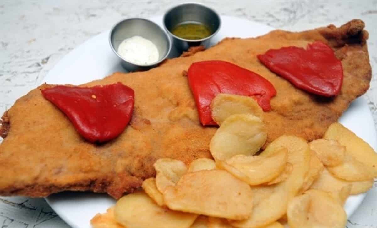 Imagen de archivo de un cachopo.