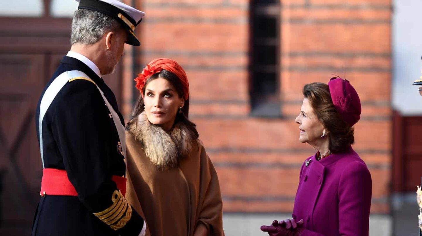 Los reyes Felipe VI y Letizia, durante su visita de Estado a Suecia.