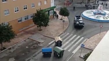 Interior despliega en la huelga de Cádiz la tanqueta que no usó en los disturbios de Barcelona