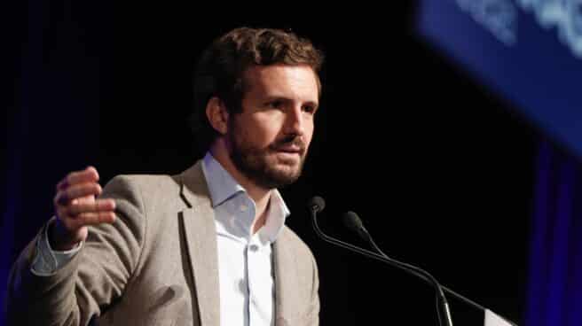 Pablo Casado, en Zaragoza. Pablo Casado, en Zaragoza.