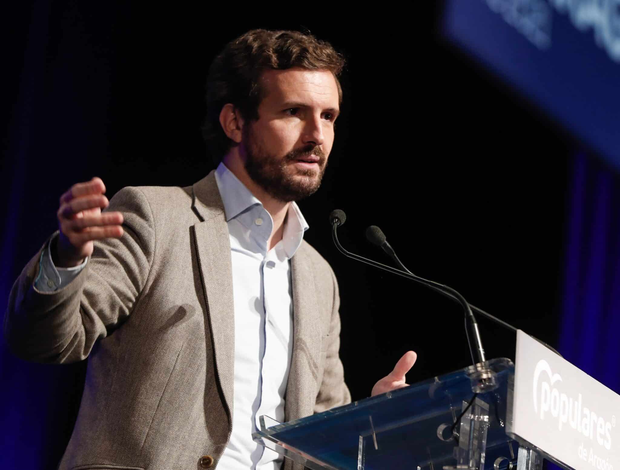 Pablo Casado, en Zaragoza.