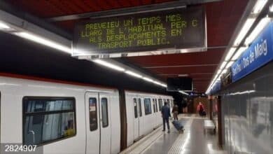 Condenado a 3 años y 9 meses por agredir a un hombre que llevaba una bandera de España en el metro de Barcelona