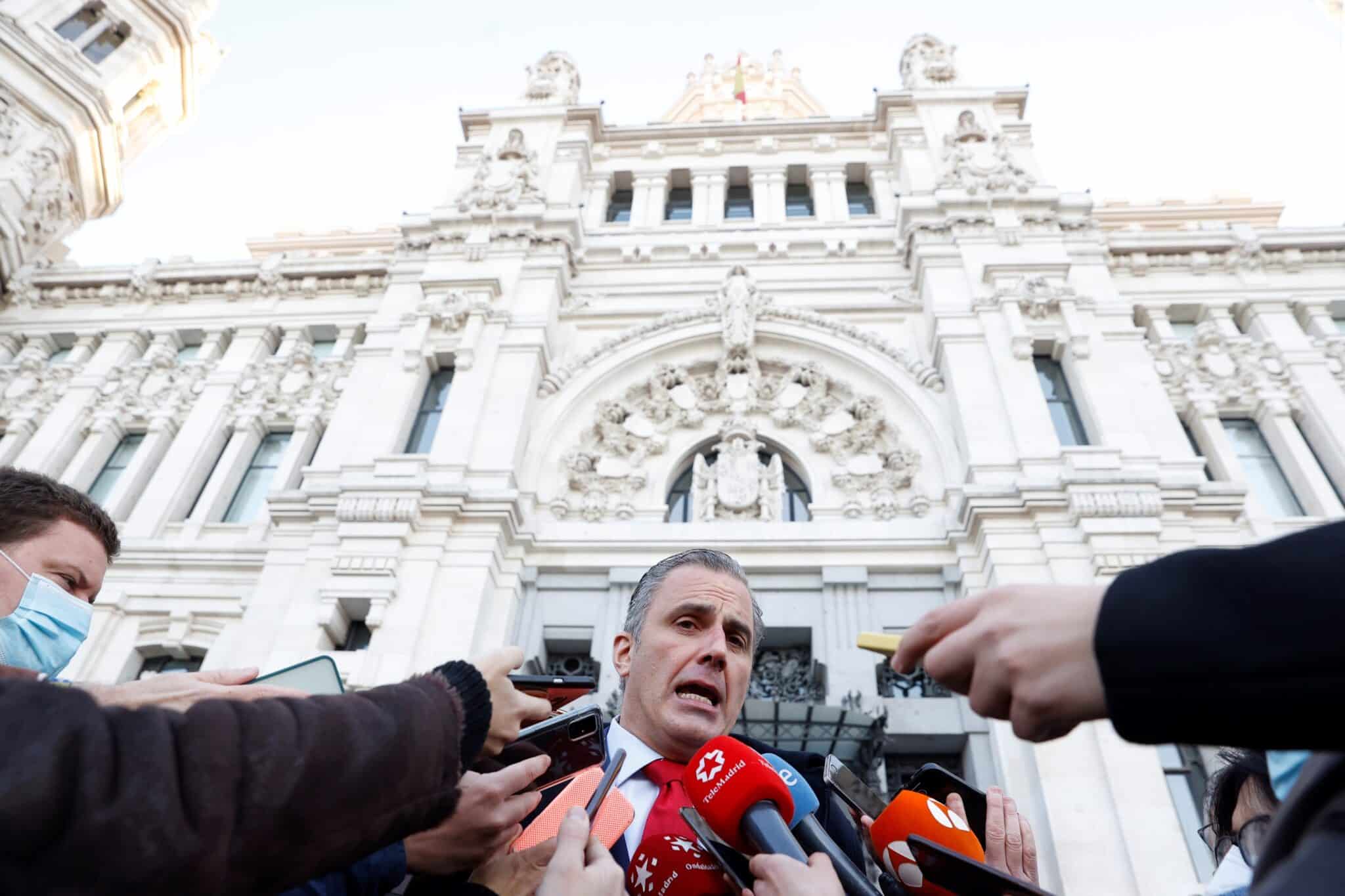 Javier Ortega-Smith, en el Ayuntamiento de Madrid.