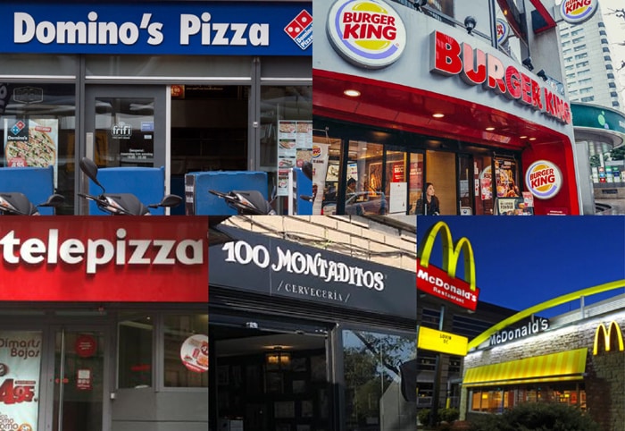 Domino's, Burger King, Telepizza, 100 Montaditos y McDonalds, la ‘Champions League’ de la restauración de 2021