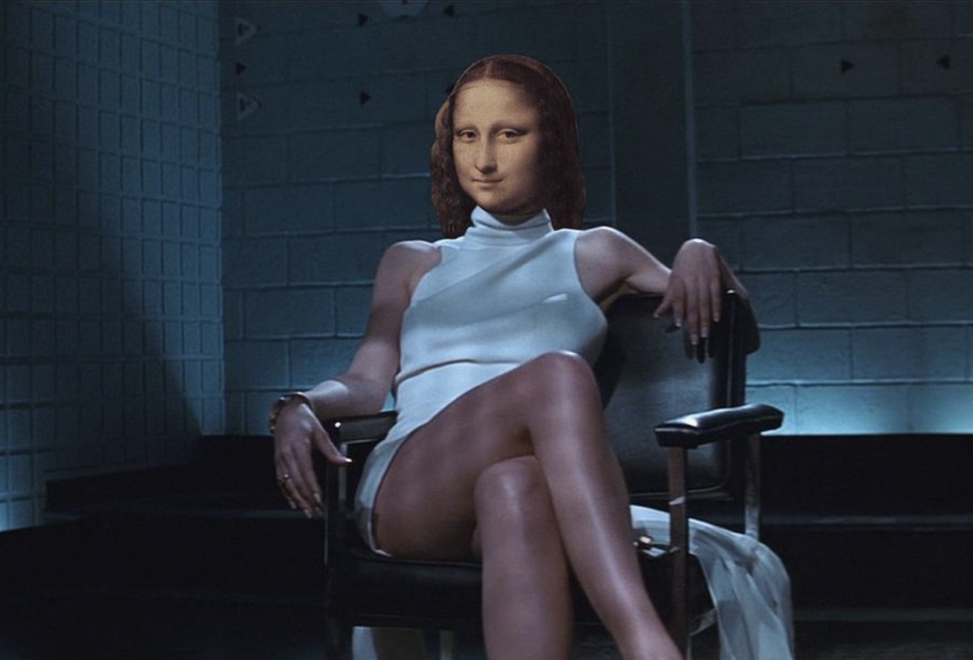La Mona Lisa "protagonizando" 'Instinto Básico'