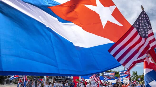 Cubanos en el exilio se manifiestan en Miami