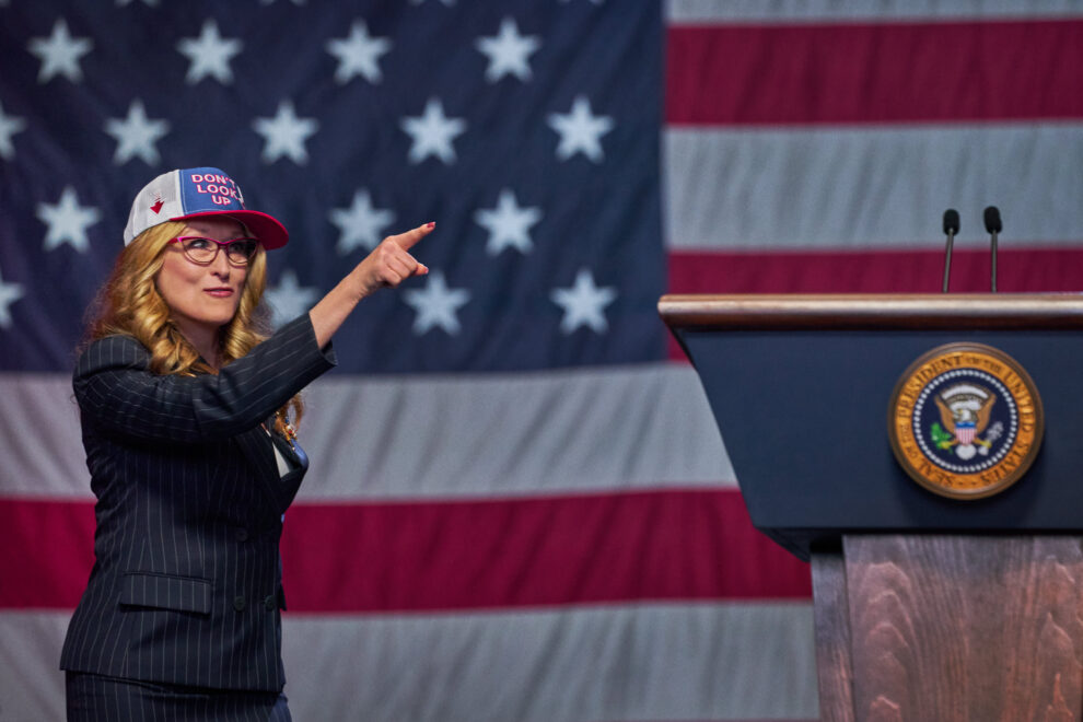 'No mires a arriba'. Meryl Streep como presidenta Janie Orlean.