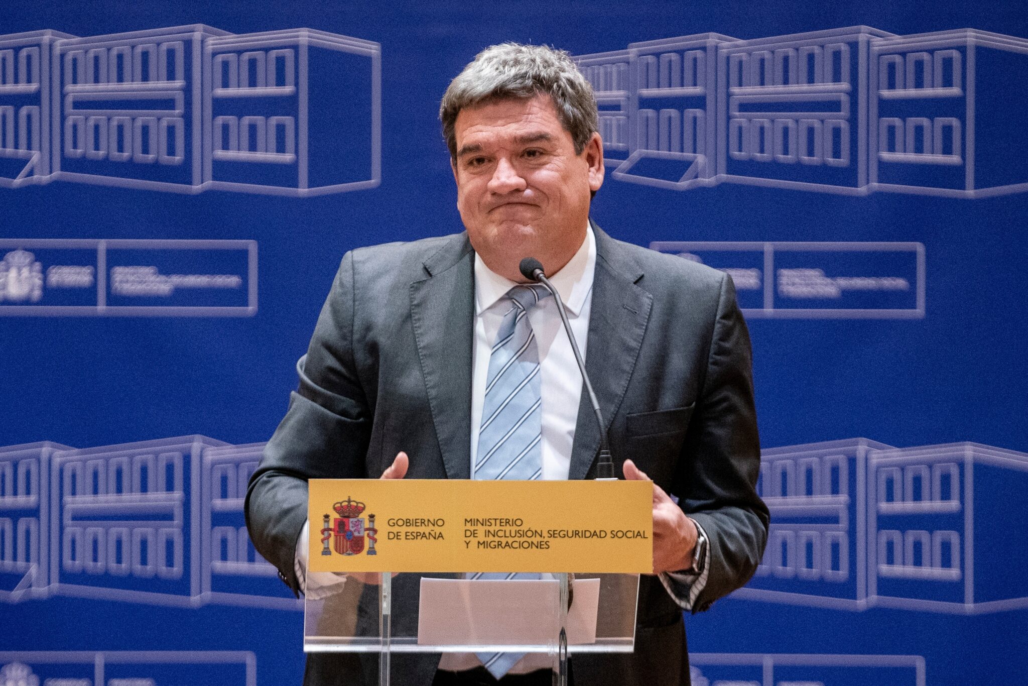 El ministro de Inclusión, Seguridad Social y Migraciones, José Luis Escrivá, interviene en el acto