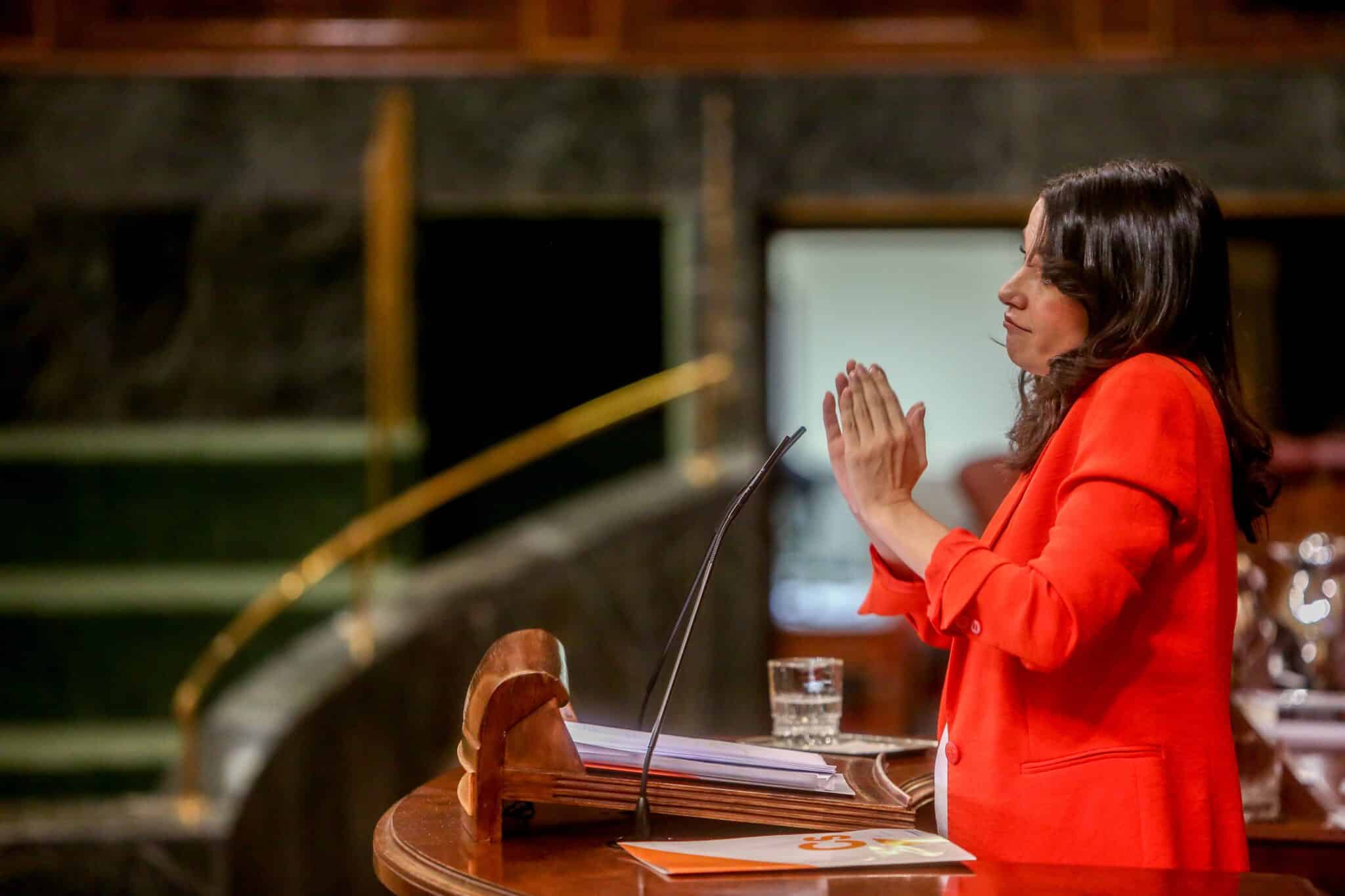 Inés Arrimadas, en el Congreso.