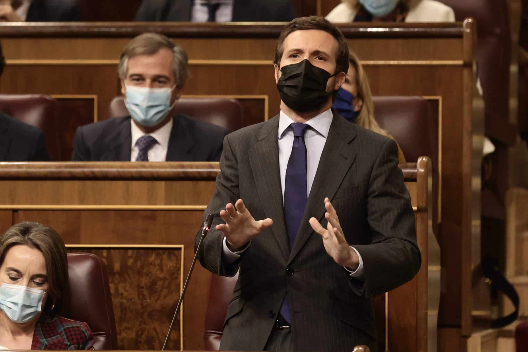 Pablo Casado, en el Congreso.