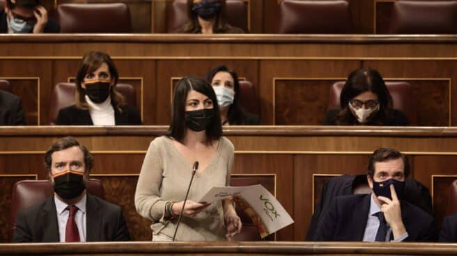 Macarena Olona, en el Congreso. Macarena Olona, en el Congreso.