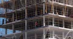 Un edificio en construcción en Madrid, en octubre de 2021.