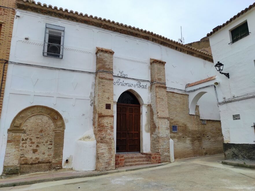 fachada exterior de la Sinagoga medieval de Híjar.