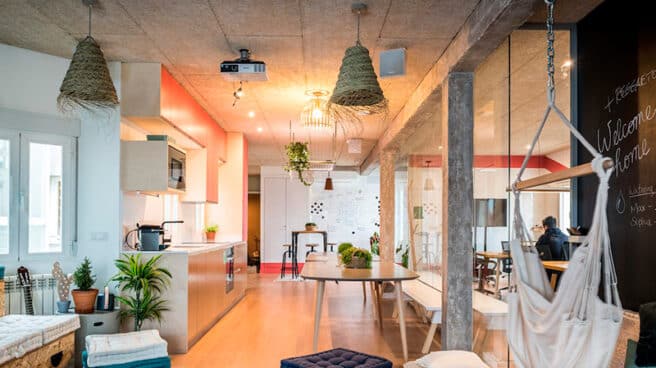 Imagen de un 'coliving' en Madrid.