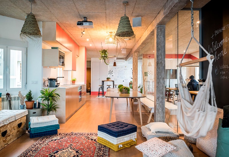 Imagen de un 'coliving' en Madrid.