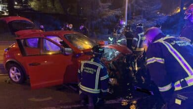 Al menos siete heridos en un accidente frontal con un vehículo kamikaze cerca de Moncloa