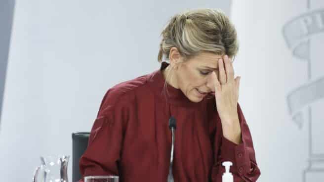 Inspección de Trabajo en la UCI La vicepresidenta segunda y ministra de Trabajo y Economía Social, Yolanda Díaz, en una rueda de prensa posterior al Consejo de Ministros.