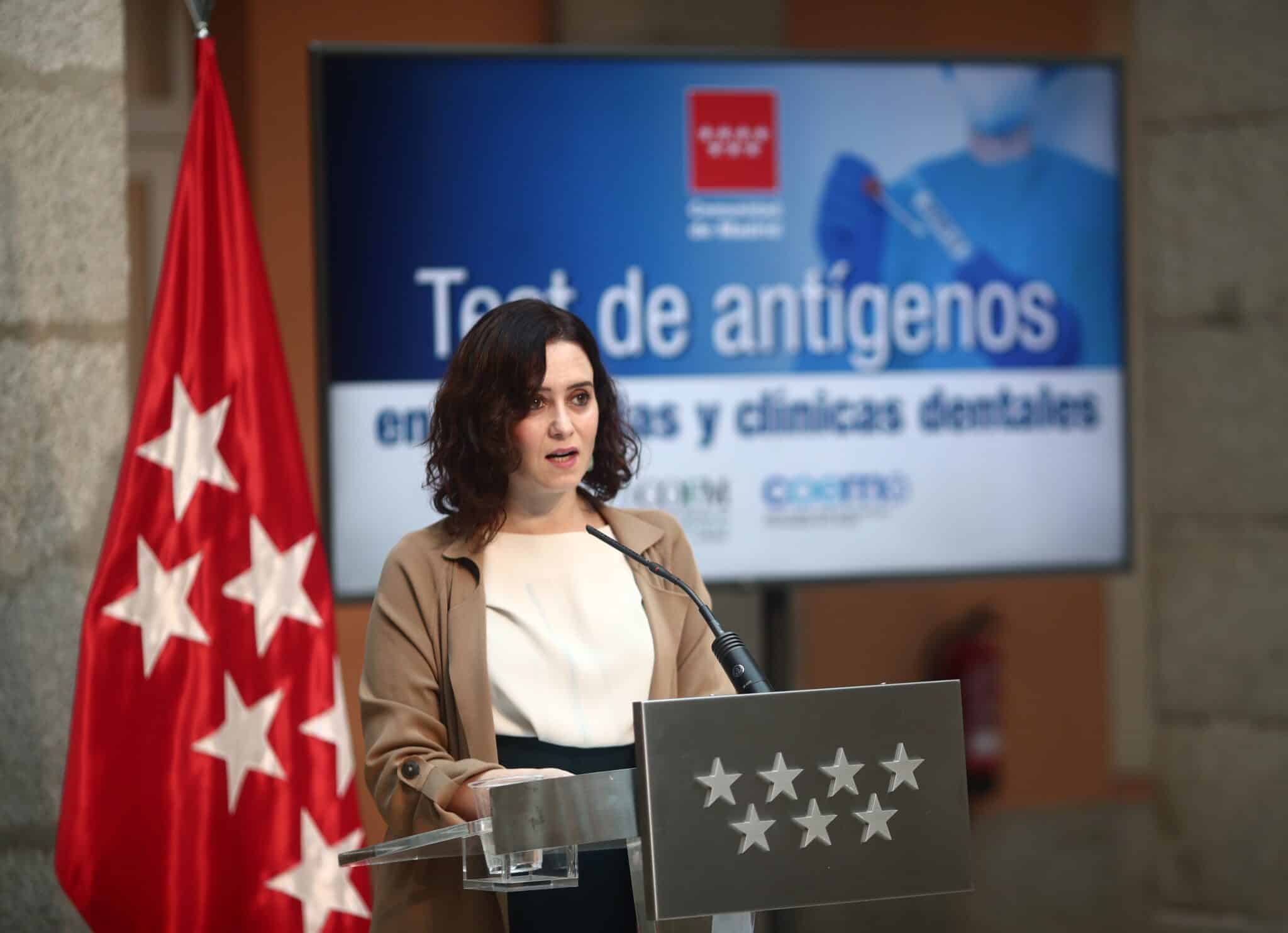 Isabel Díaz Ayuso, presidenta de la Comunidad de Madrid,