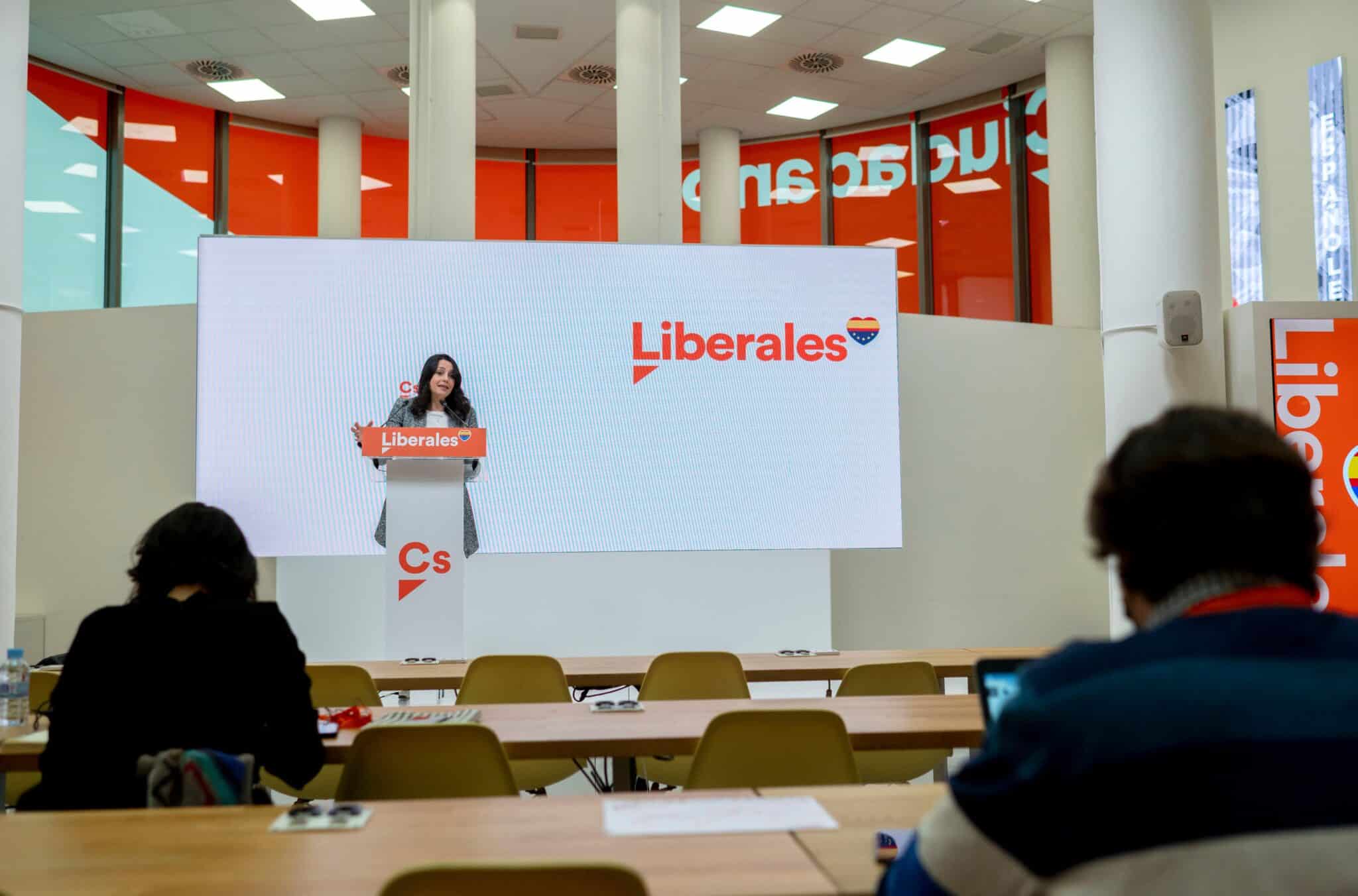 La líder de Cs, Inés Arrimadas.