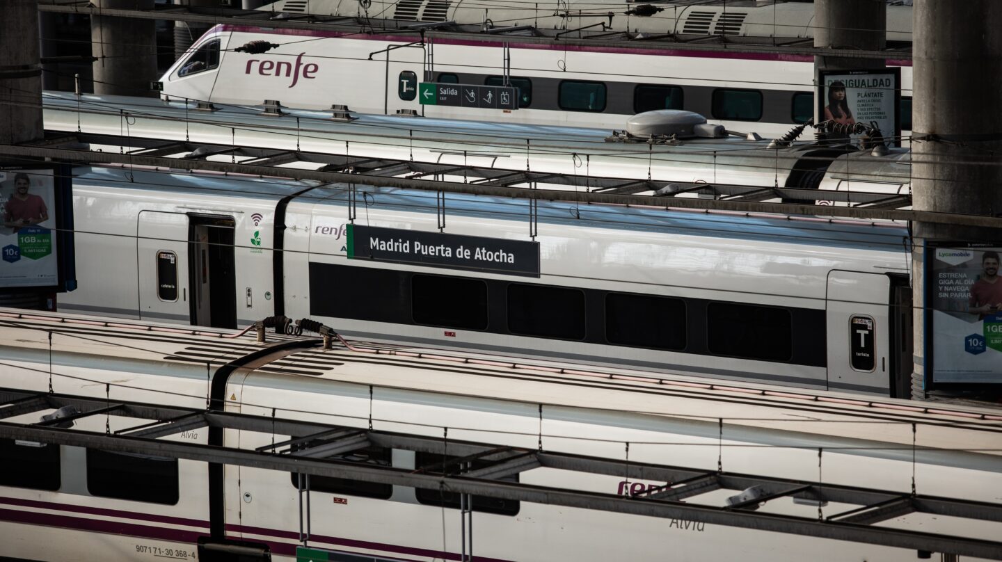Trenes de la estación de Atocha .
