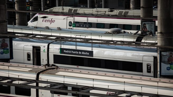 Trenes de la estación de Atocha .