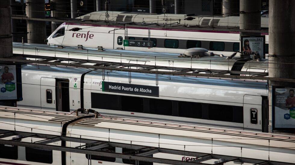 Trenes de la estación de Atocha .