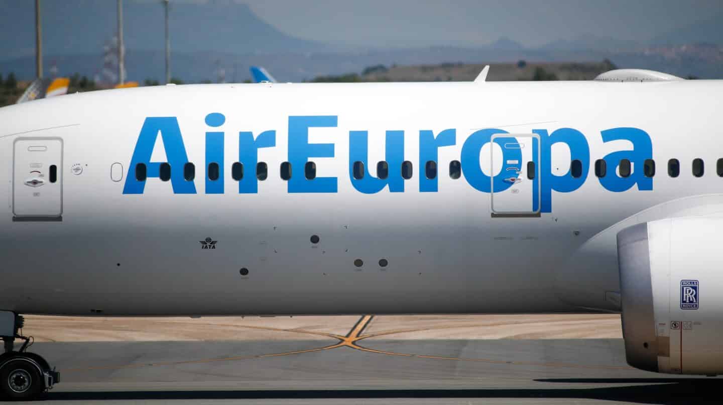 Imagen de un avión de Air Europa.