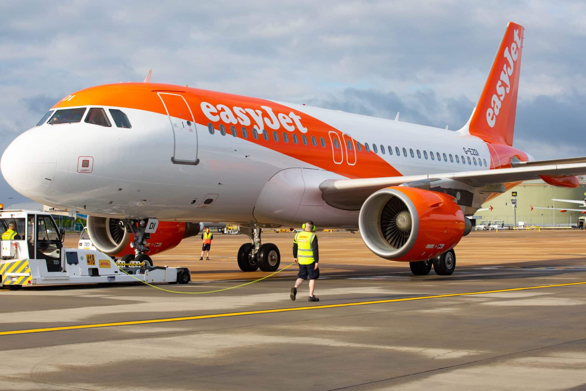 Un avión de la compañía EasyJet.