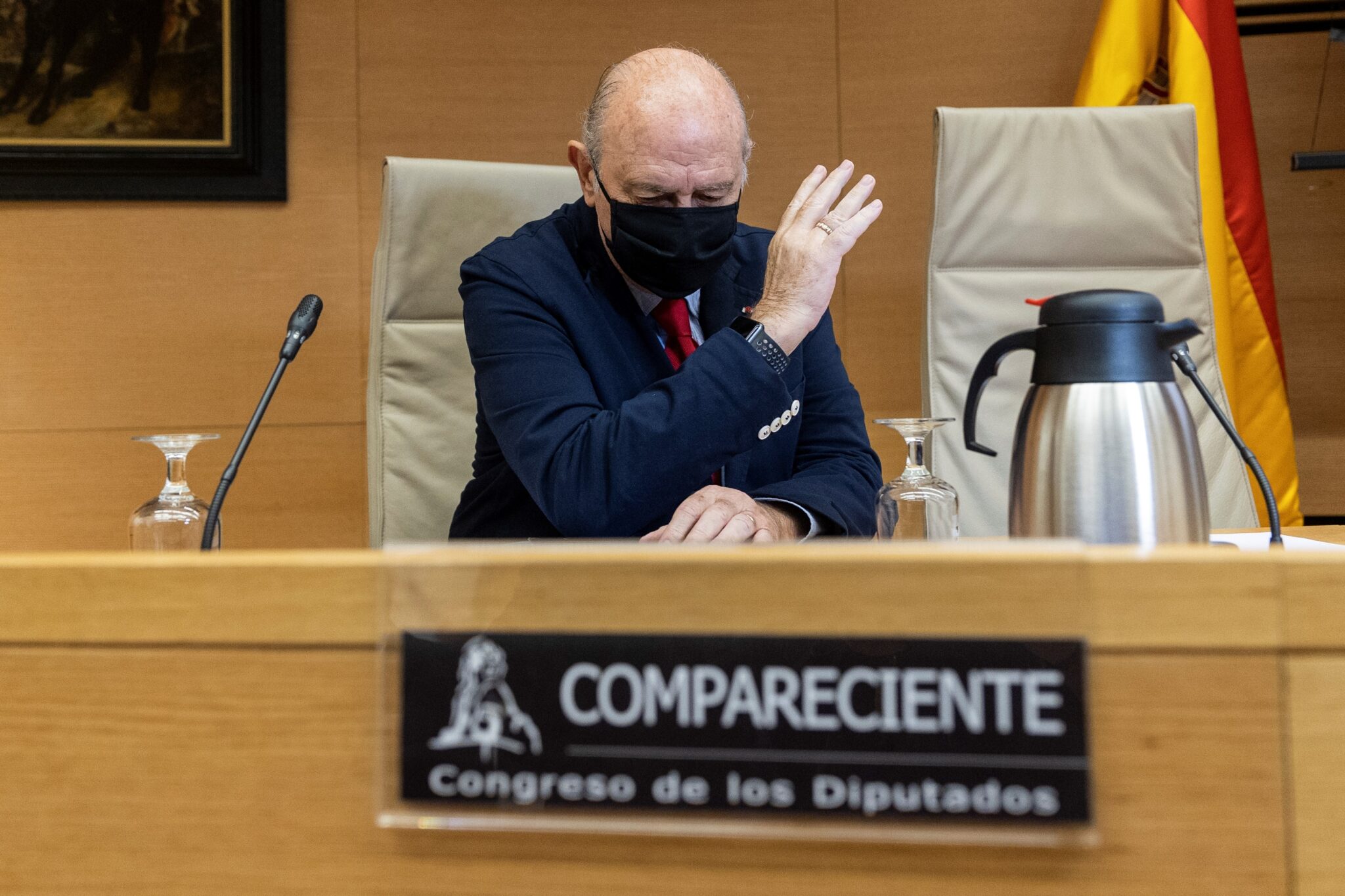 El exministro del Interior Jorge Fernández Díaz, en el Congreso.