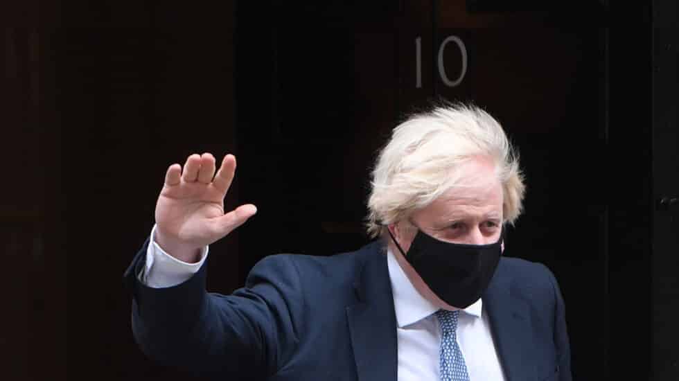 Boris Johnson, primer ministro británico, en el 10 de Downing Street