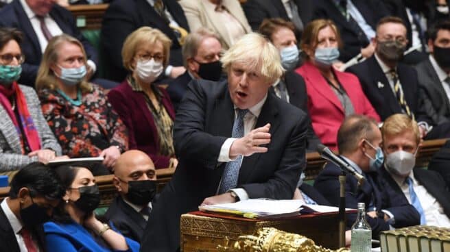 Boris Johnson, este miércoles ante el Parlamento británico.