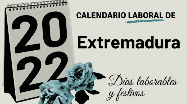 Calendario de festivos 2022 en Extremadura Ilustración calendario 2022 Extremadura