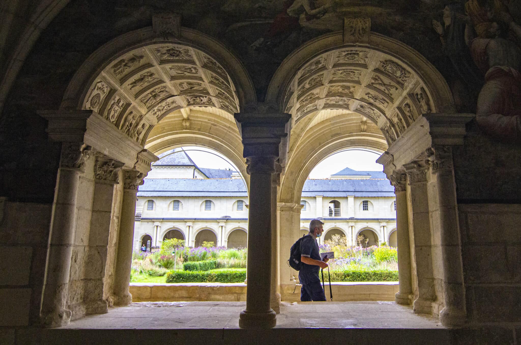 Claustro de la abadía de Fontevraud.