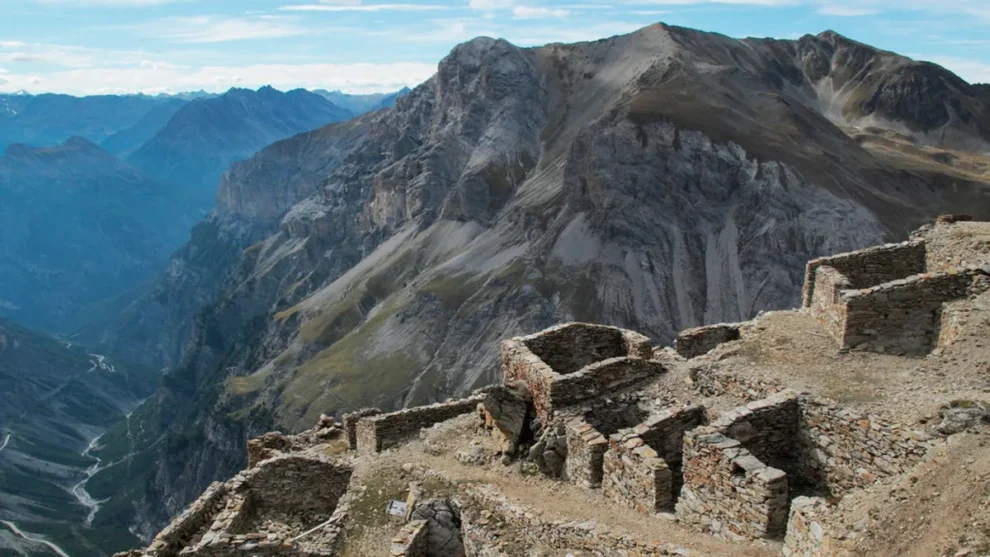 Restos de la fortaleza militar del monte Scorluzzo