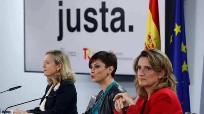 Rueda de prensa posterior al Consejo de Ministros, este martes en La Moncloa.