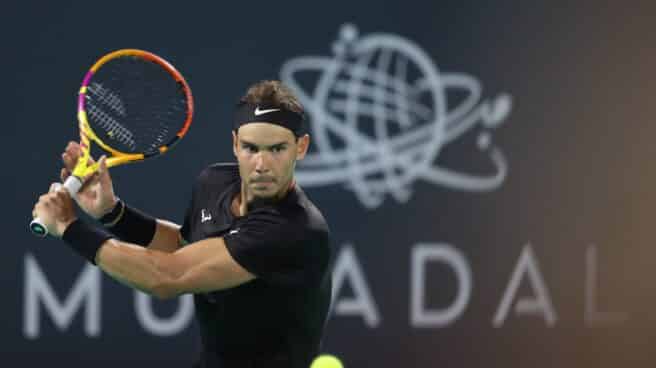 Rafa Nadal, en Abu Dhabi. Rafa Nadal, en Abu Dhabi.