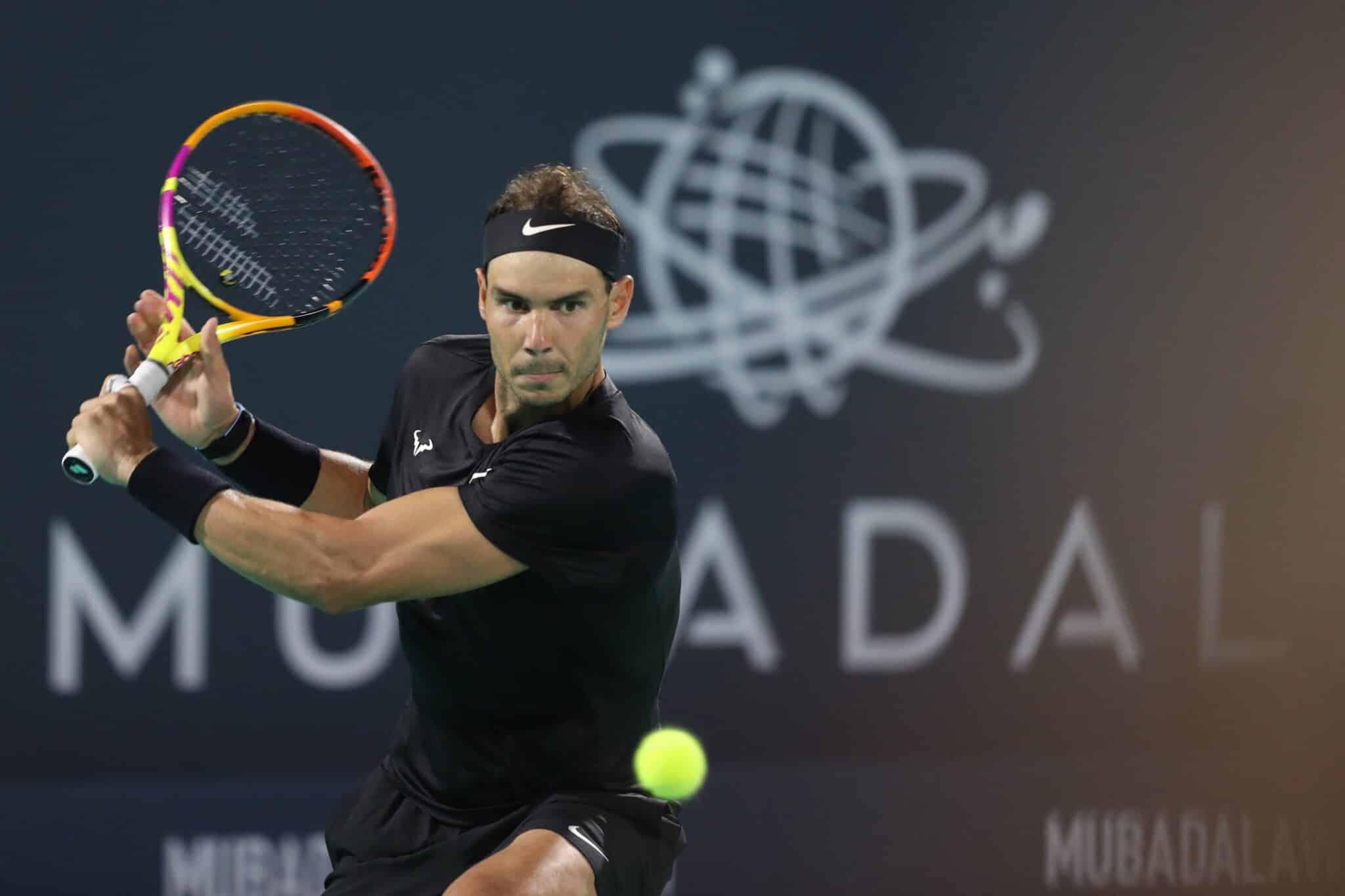 Rafa Nadal, en Abu Dhabi.