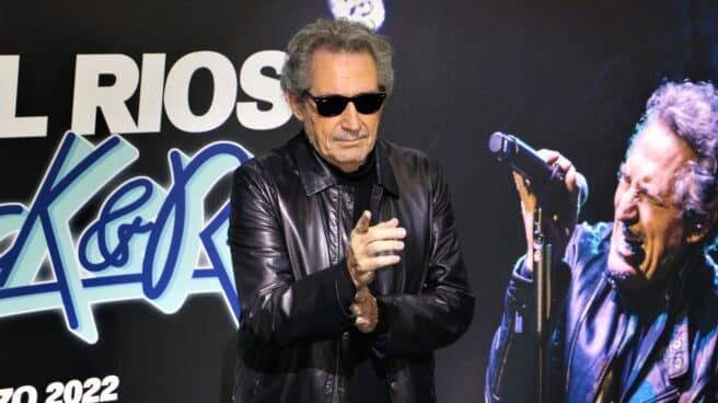 El cantante Miguel Ríos, en la presentación del concierto por el aniversario del álbum ‘Rock&Ríos’.